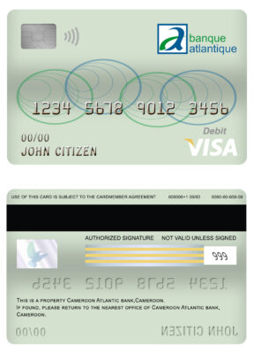 Fillable Cameroon Atlantic bank visa card debit card Templates