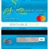 Editable Cameroon Ecobank bank mastercard debit card Templates in PSD Format