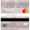 Editable Cameroon UBA bank mastercard debit card Templates in PSD Format