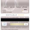 Fillable Cameroon UBA bank visa card debit card Templates | Layer-Based PSD