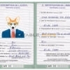 Cameroon dog Fake PSD Passport | Instant Download
