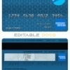 Editable Canada American Express Air Miles credit card Templates in PSD Format