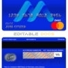 Fillable Canada BMO Bank of Montreal bank mastercard debit card Templates | Layer-Based PSD