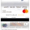 Editable Canada CrawfordTech bank mastercard debit card Templates in PSD Format