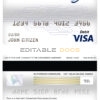 Fillable Canada CrawfordTech bank visa card debit card Templates | Layer-Based PSD