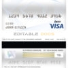 Fillable Canada JP Morgan Chase bank visa card debit card Templates | Layer-Based PSD