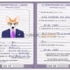 Canada dog Fake PSD Passport | Instant Download