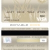 Editable Central African Republic Bank of Central African States (BEAC) bank visa card debit card Templates in PSD Format