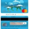Fillable Central African Republic Ecobank mastercard debit card Templates | Layer-Based PSD