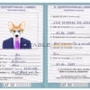 Central African Republic dog Fake PSD Passport | Instant Download
