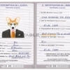 Chad dog Fake PSD Passport | Instant Download