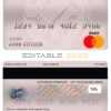 Fillable Chile Scotiabank bank mastercard debit card Templates | Layer-Based PSD