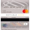 Fillable China Citic Bank Corp bank mastercard debit card Templates | Layer-Based PSD