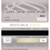 Editable China Citic Bank Corp bank visa card debit card Templates in PSD Format