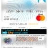 Fillable China Industrial and Commercial Bank of China bank mastercard debit card Templates | Layer-Based PSD