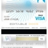 Editable China Industrial and Commercial Bank of China bank visa card debit card Templates in PSD Format
