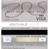 Editable China Merchants bank visa card debit card Templates in PSD Format