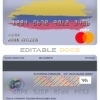 Fillable Colombia Bancolombia bank mastercard debit card Templates | Layer-Based PSD