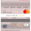 Editable Colombia Scotiabank Colpatria bank mastercard debit card Templates in PSD Format