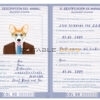 Colombia dog Fake PSD Passport | Instant Download