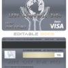 Fillable Congo Ecobank bank visa card debit card Templates | Layer-Based PSD