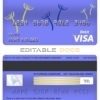 Editable Costa Rica Banco Nacional de Costa Rica visa card debit card Templates in PSD Format