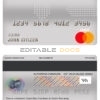 Fillable Costa Rica The Bank of Costa Rica bank mastercard debit card Templates | Layer-Based PSD