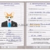 Côte d’Ivoire dog Fake PSD Passport | Instant Download