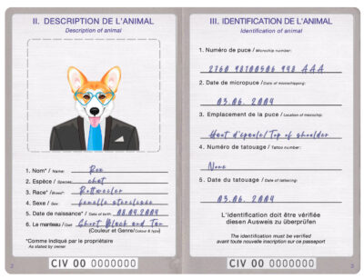 Côte d’Ivoire dog Fake PSD Passport | Instant Download