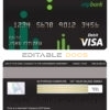 Editable Croatia OTP bank visa card debit card Templates in PSD Format