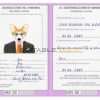 Croatia dog Fake PSD Passport | Instant Download