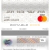 Fillable Cuba Banco Popular de Ahorro (BPA) bank mastercard debit card Templates | Layer-Based PSD