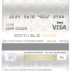 Editable Cuba Banco Popular de Ahorro (BPA) bank visa card debit card Templates in PSD Format