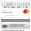 Fillable Cuba Bandec Banco de Credito y Comercio bank mastercard debit card Templates | Layer-Based PSD