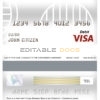 Editable Cuba Bandec Banco de Credito y Comercio bank visa card debit card Templates in PSD Format