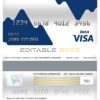 Editable Cyprus Alpha bank visa card debit card Templates in PSD Format