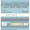 Editable Cyprus Bank of Cyprus bank visa card debit card Templates in PSD Format