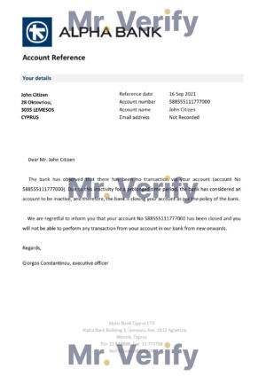 Cyprus Editable Templates 7 Download Cyprus Alpha Bank Reference Letter Templates | Editable Word