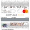 Fillable Czech HSBC bank mastercard debit card Templates | Layer-Based PSD
