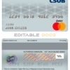 Editable Czech Republic Československá Obchodní bank mastercard debit card Templates in PSD Format