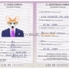 Czech Republic dog Fake PSD Passport | Instant Download