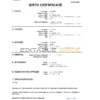 Authentic Democratic Republic of the Congo Birth Certificate Template | Customize and Download Online