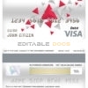 Fillable Denmark Arbejdernes Landsbank visa card debit card Templates | Layer-Based PSD