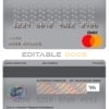 Editable Denmark Danskebank bank mastercard debit card Templates in PSD Format