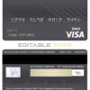 Fillable Dominica CIBC First Caribbean International bank visa card debit card Templates | Layer-Based PSD