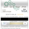 Fillable Dominica National Bank of Dominica visa card debit card Templates | Layer-Based PSD