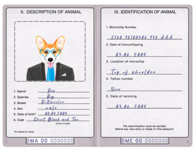 Dominica dog Fake PSD Passport | Instant Download