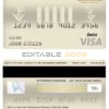 Editable Dominican Republic Central bank Of the Dominican Republic visa card debit card Templates in PSD Format