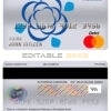 Fillable Dominican Republic Progreso bank mastercard debit card Templates | Layer-Based PSD