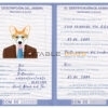 Dominican Republic dog Fake PSD Passport | Instant Download